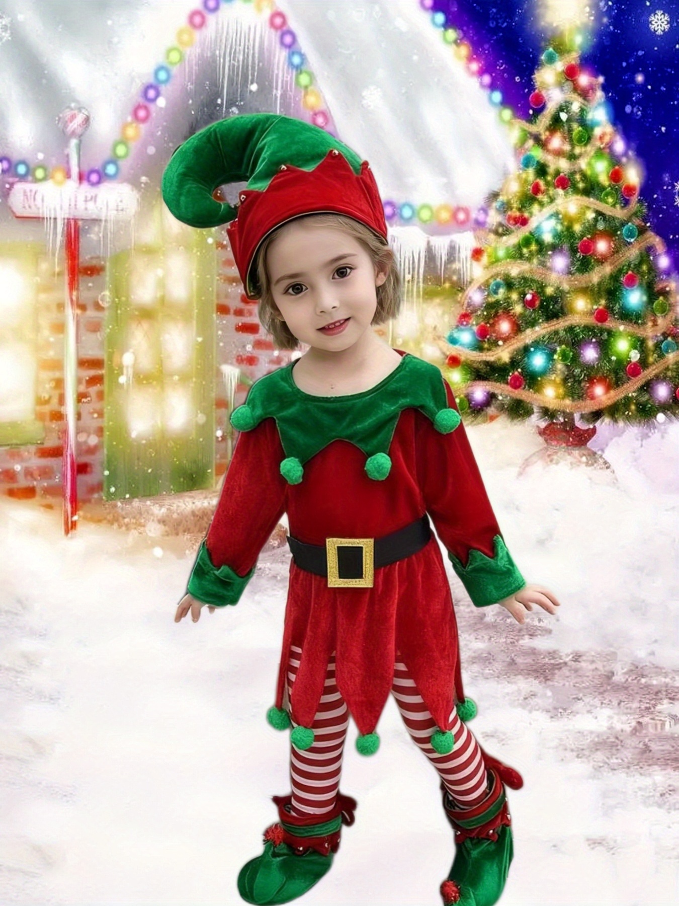 elf costume for girls sold on Temu United States