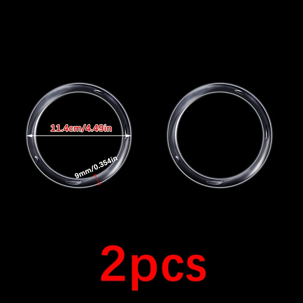 TEMU 2/4/7pcs Over Size Transparent Acrylic O Rings For Crafting - Craft Additions Hoops | Perfect For Handbag Making, Crochet Projects, Dream
