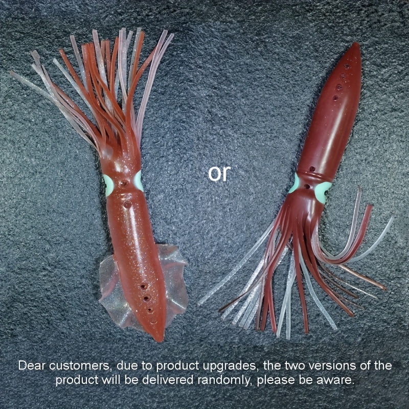 Image of 31cm 12in/2.36oz Hollow Big Squid For Sea Fishing, Sea Lure For Boat Fishing Squid, New And Old Models Are , Catch !