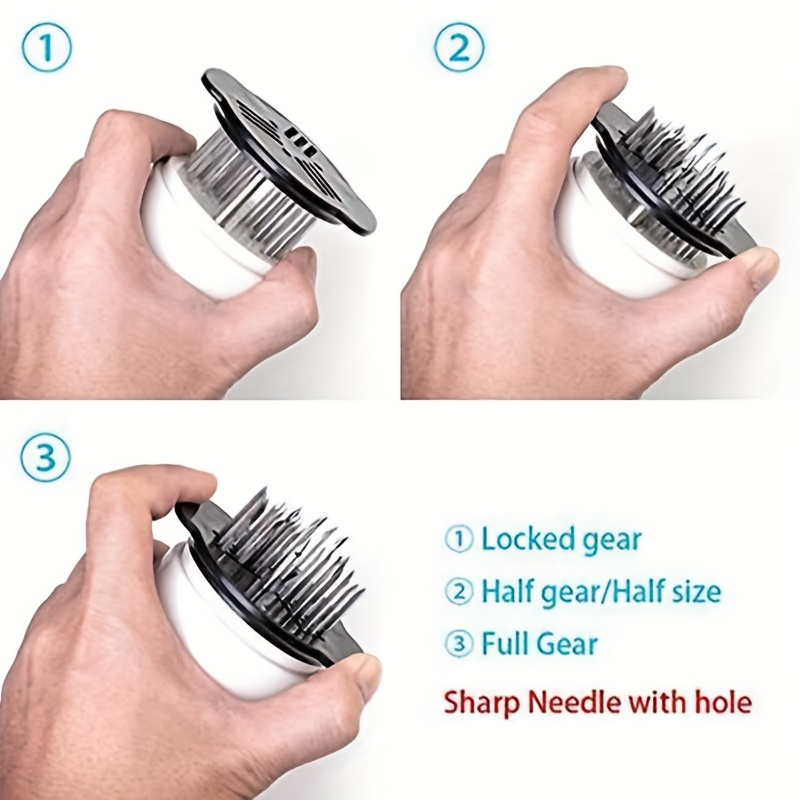 professional meat injector kit for perfect tender steak stainless steel kitchen bbq accessory marinade flavor enhancer for steak softening Product details 10