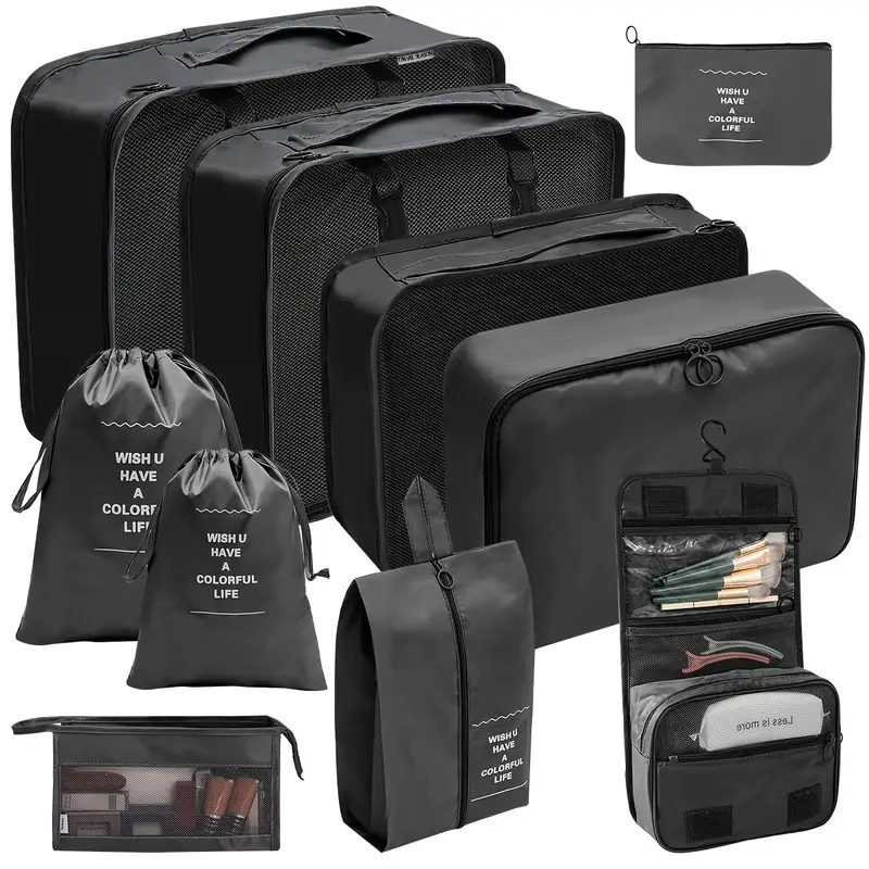 Travel Organizer Set Packing Cubes Luggage Clothes Temu travel-organizer-set-packing-cubes-luggage-clothes-temu