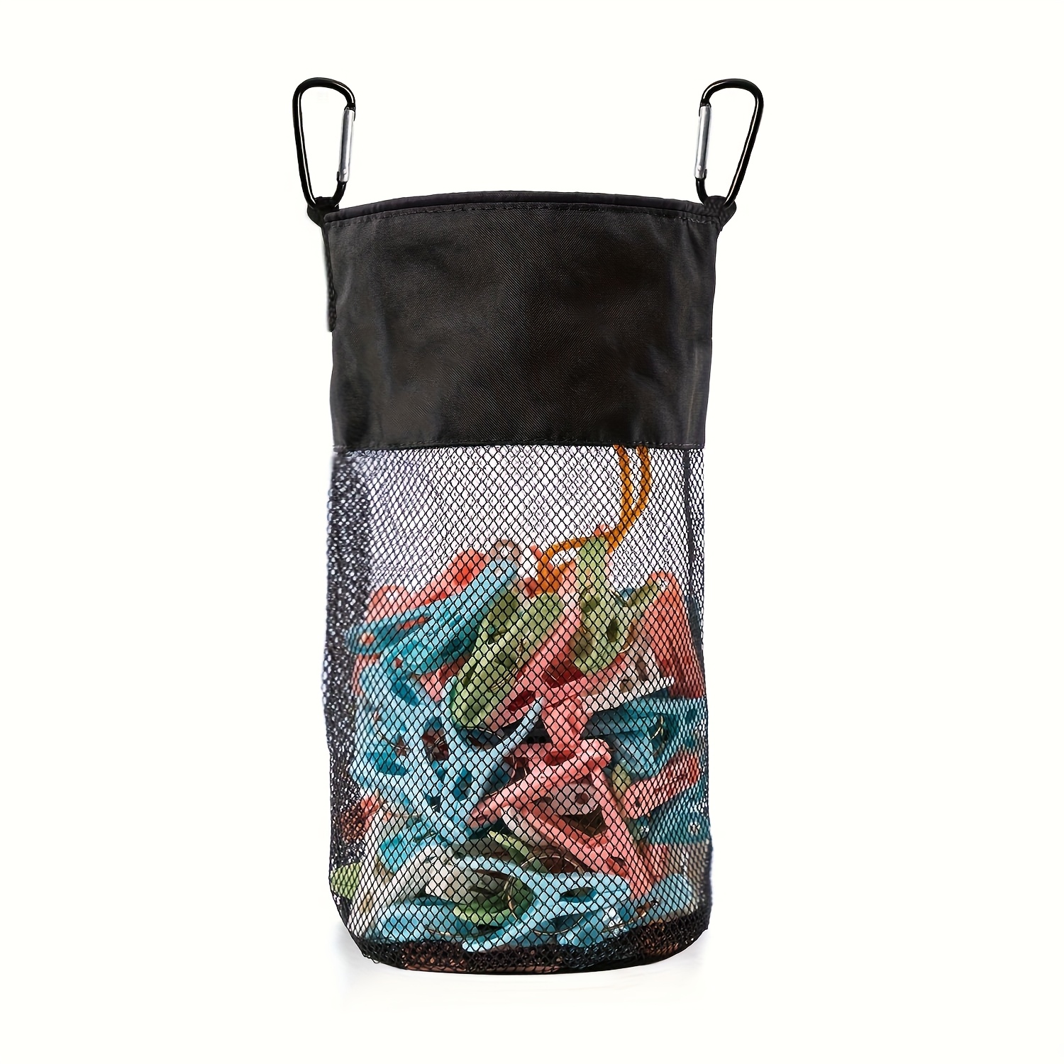 Hanging Storage Bag, Clothes Pin Bag, Peg Bag, Hook Bag, Laundry Clip Organizer, Mesh Bag With Drawstring & , Multi-scene Storage For Outdoor, Indoor, Kitchen & Bathroom