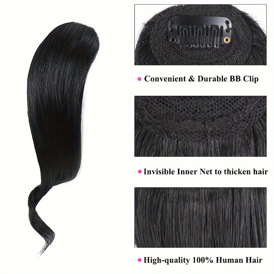 side hair bangs 100 human hair clip in hair extensions elegant for daily use cosplay party hair bangs valentine gift   gender women   body wave hair material human hair details 2