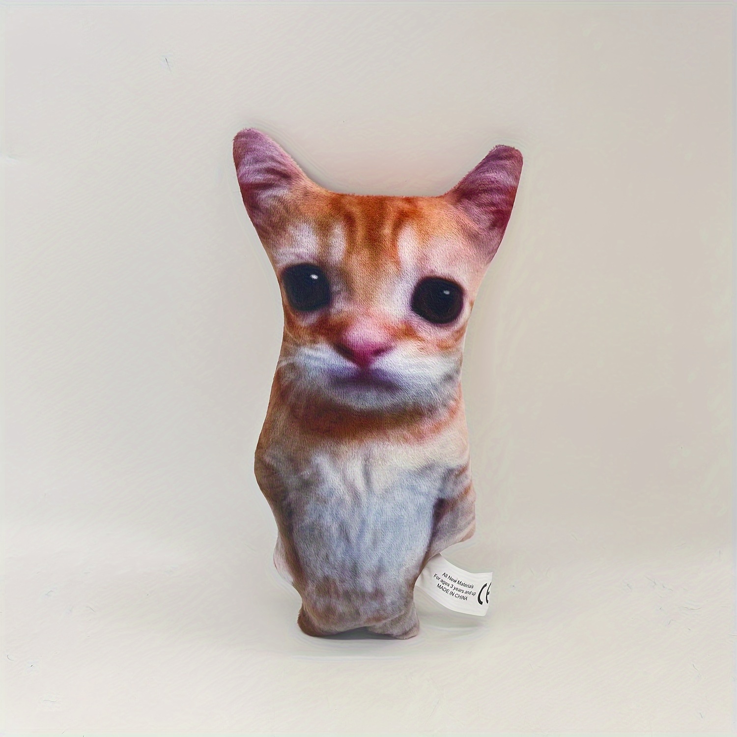 

Adorable Plush Toy - 8" Soft Polyester For Small To Medium Cats, Companion