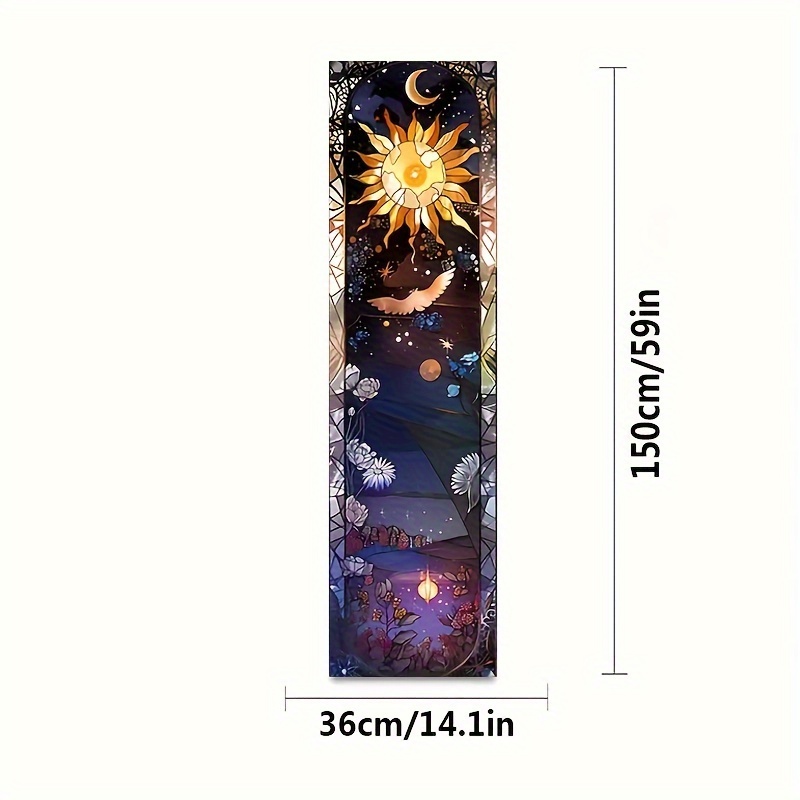 Sun And Moon Yoga Tapestry Wall Hanging For Meditation Decor_voghion.com