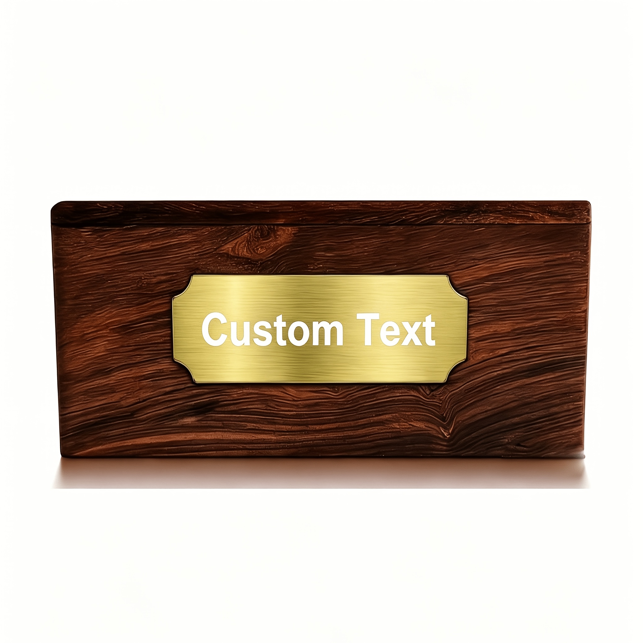 TEMU Personalized Engraved Nameplate Made Of Carved Stainless Steel - Customize Your Text, Custom Plaques, Name Tags, Badges, Labels, Logos - Laser