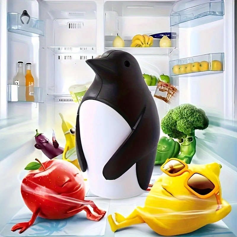 

Silicone Penguin-shaped Refrigerator Deodorizer - Odor Absorber With Baking Soda Option For Fresh Fridge Air - Kitchen Gadget For Neutralizing Food Smell