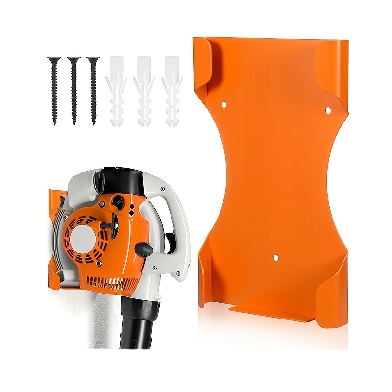 TEMU Handheld Leaf Blower Wall Mount, Trailer-mounted Gas-powered Blower Bracket, Garage Organization Backpack Storage