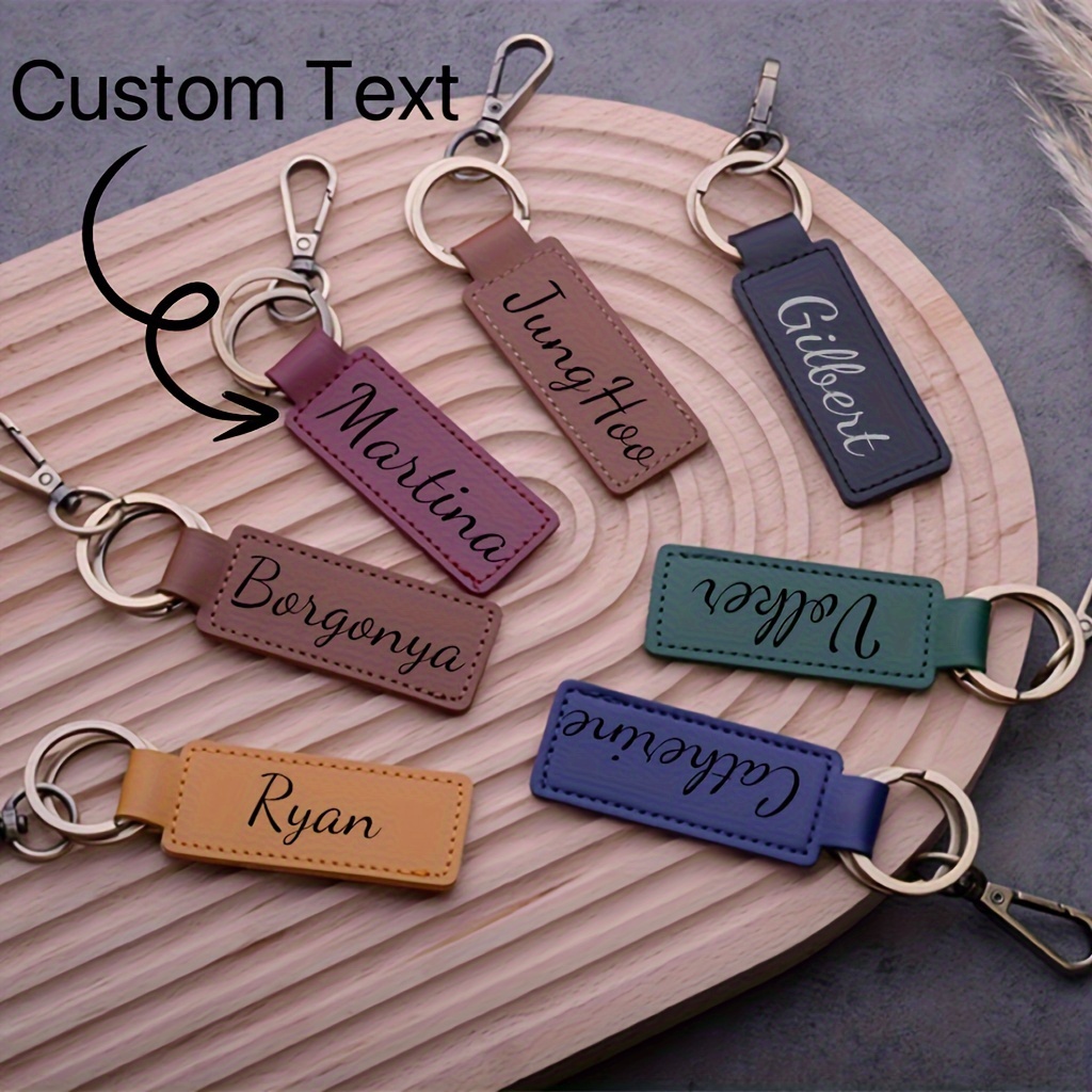 

1pc Personalized Keychain, Name Tag, , For 's Day, Christmas, Father's Day, - Accessory