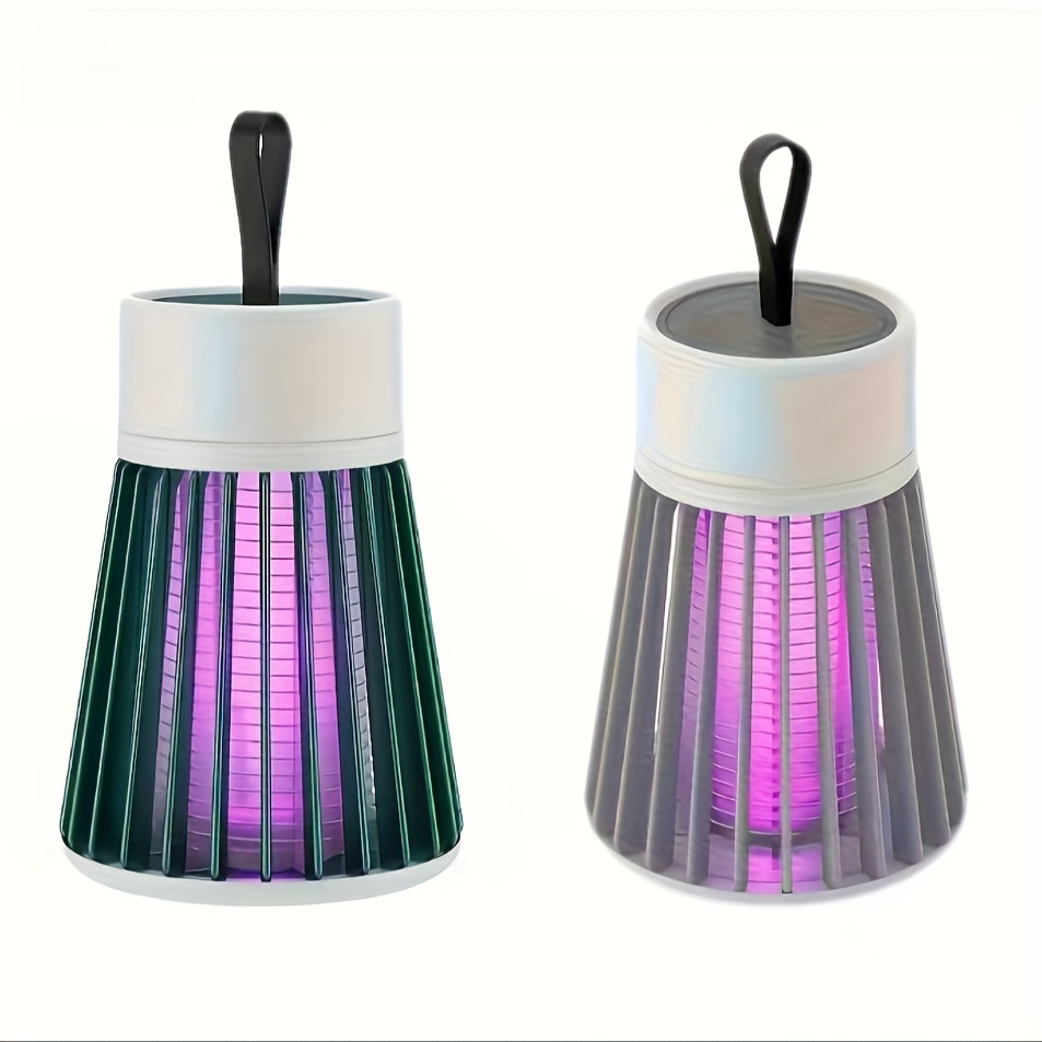 

2pcs Electric Shock Mosquito Killer Light Household Garden Outdoor Usb Charging Mosquito Killer Light Mute Portable Inhalation Type Mosquito Repellent Light, Pest Control