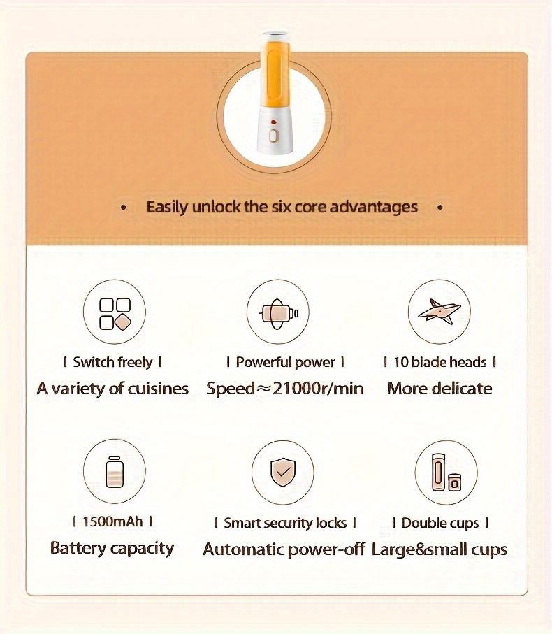 portable electric juicer cup set with dual cups usb rechargeable lithium battery powered multi functional for home dorm travel outdoor use small student details 1