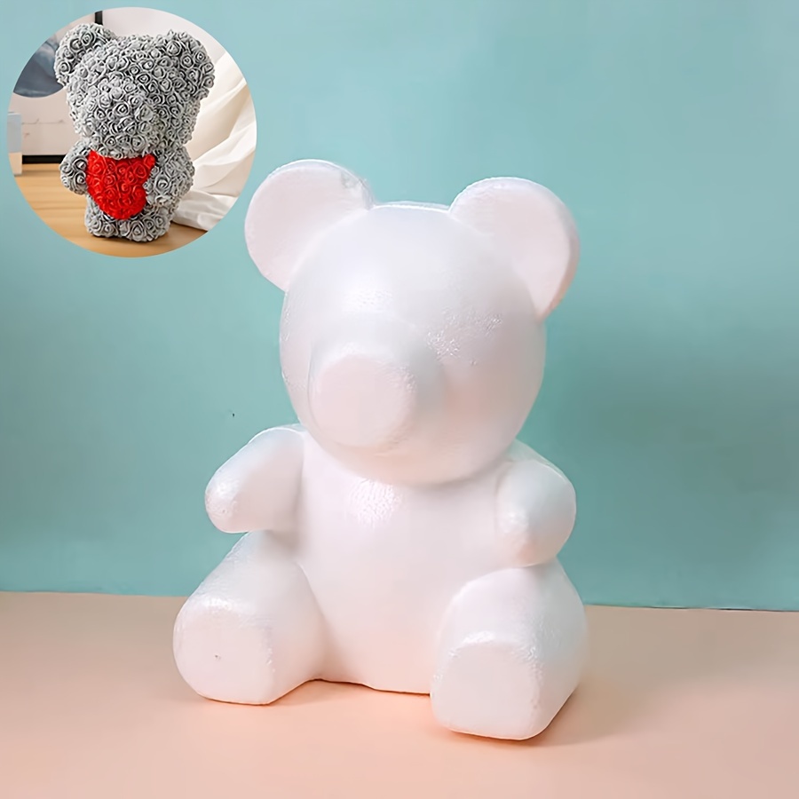 30cm Modelling Polystyrene Styrofoam White Foam Bear Mold Teddy For  Valentine's Day Gifts Birthday Party Wedding Decoration