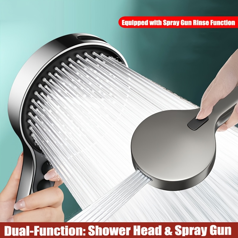 7-Function Handheld Showerhead with Protective Hose