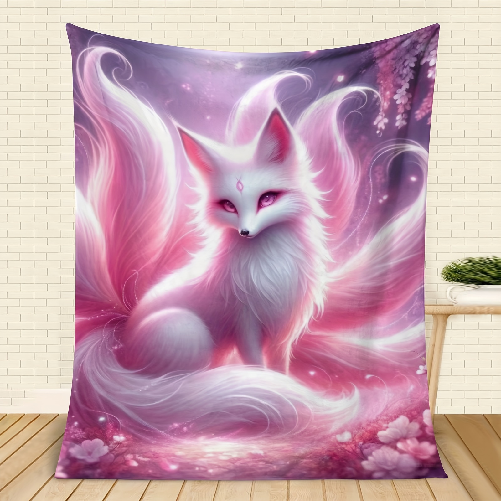 

1pc - Fox Series Blanket, Soft Warm Throw Blanket Nap Blanket For Couch Sofa Office Bed Camping Travel, Multi- Gift Blanket For All Season