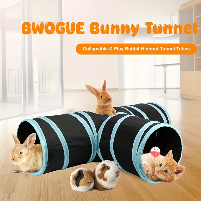 Een opvouwbare speeltunnel voor huisdieren