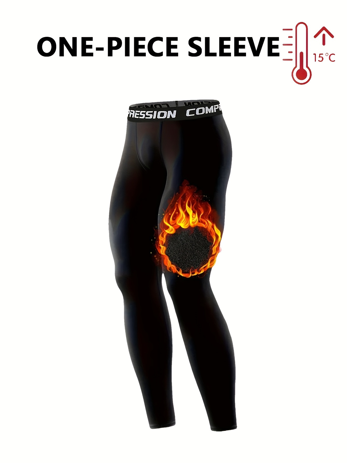 breathable fabric men's plus size thermal compression Temu