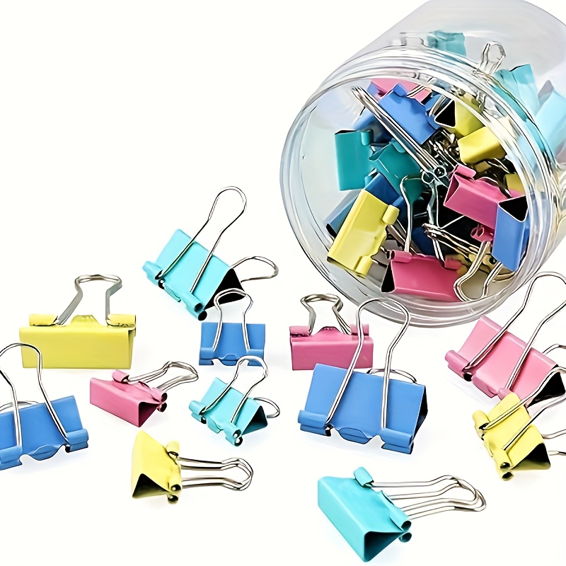 60pcs long tail clip student stationer paperclips office