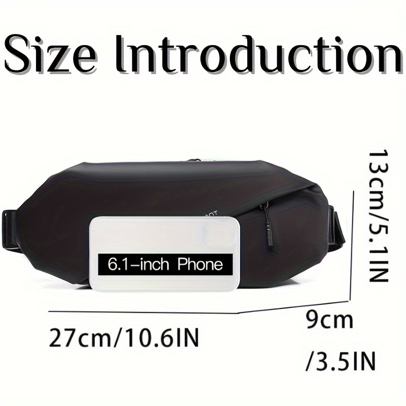 mens chest bag and waist bag mens crossbody bag shoulder bag handbag wallet card bag fashionable and trendy bag textured commuting bag suitable for business trips and commuting details 3