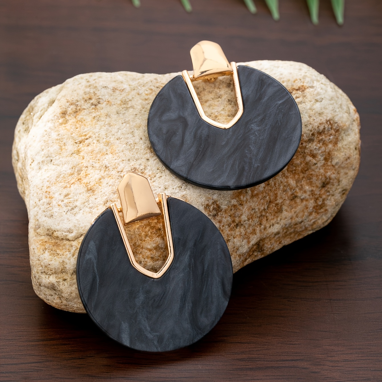Women's Unique Geometric Acetate Drop Earrings