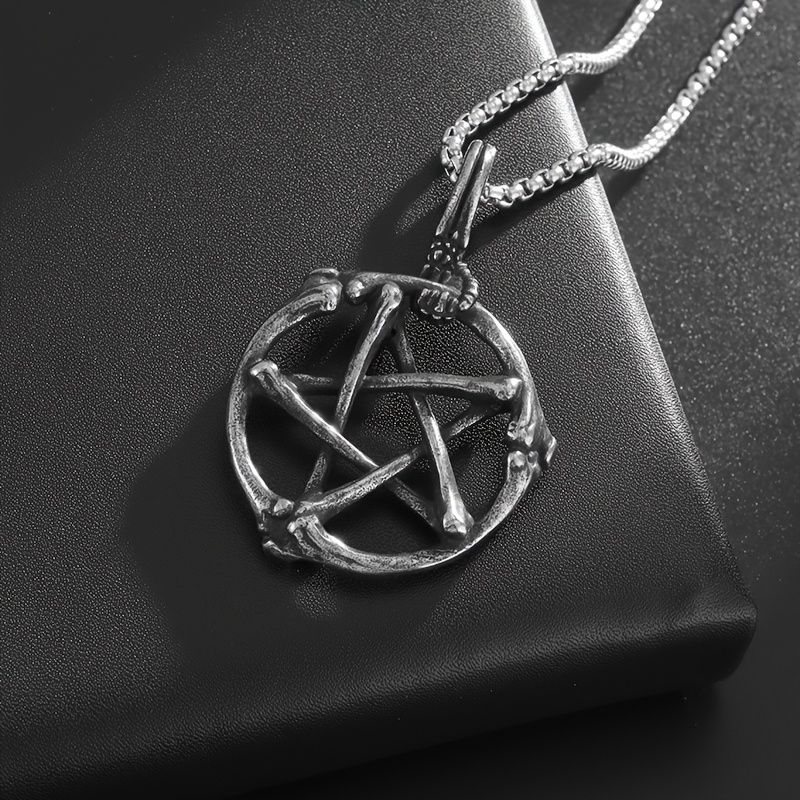 New Fashion Skull Bone Five-Pointed Star Pendant, Unisex Gift