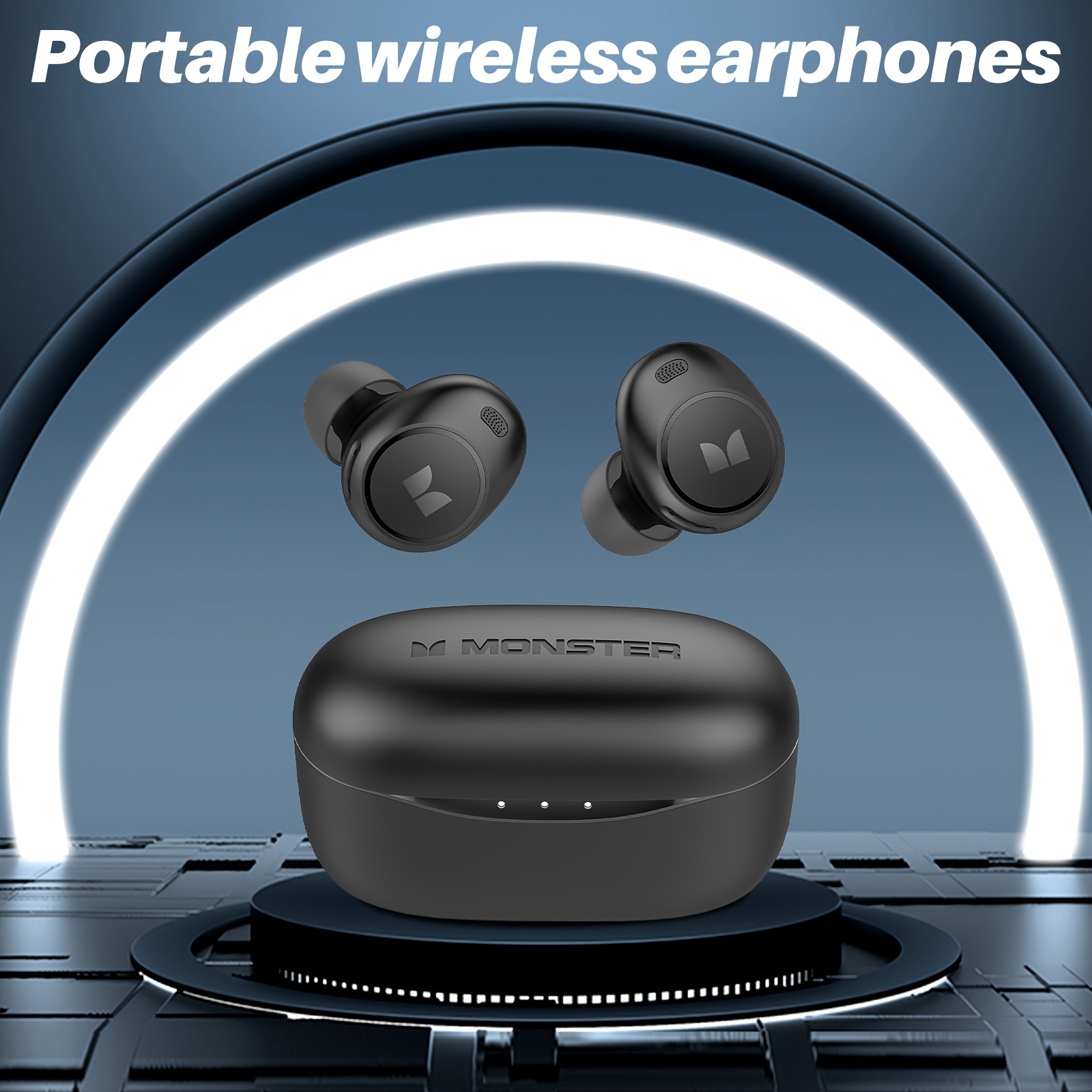 

Monster Wireless Earbuds With 300 Touch Control, Fast Charging Case, Ideal For Sports And Daily Use