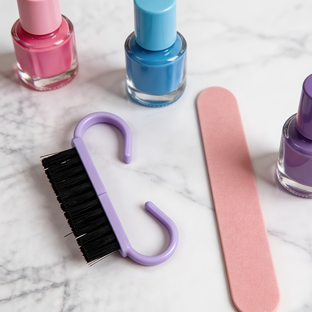 5pcs Easy-Grip Nail Cleaning Brush Set for Toes and Nails