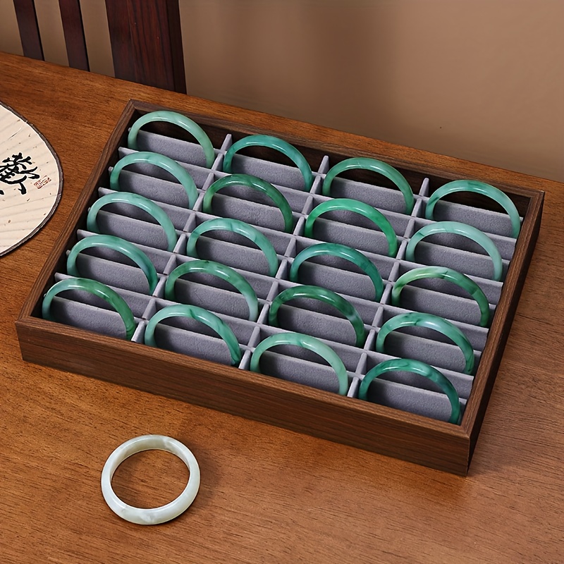 Luxury Walnut Jewelry Display Box - Large Capacity Organizer