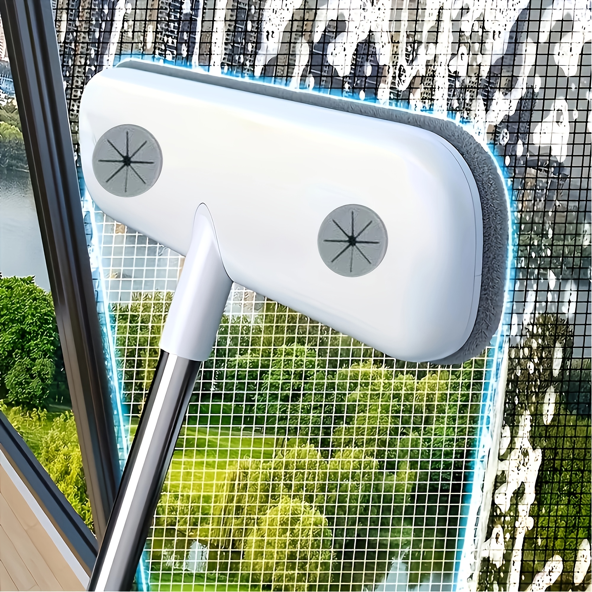 cleaning brush retractable handle screen cleaning tool reusable pet hair remover home door and window cleaning brush cleaning supplies cleaning tools halloween christmas gift Product details 3