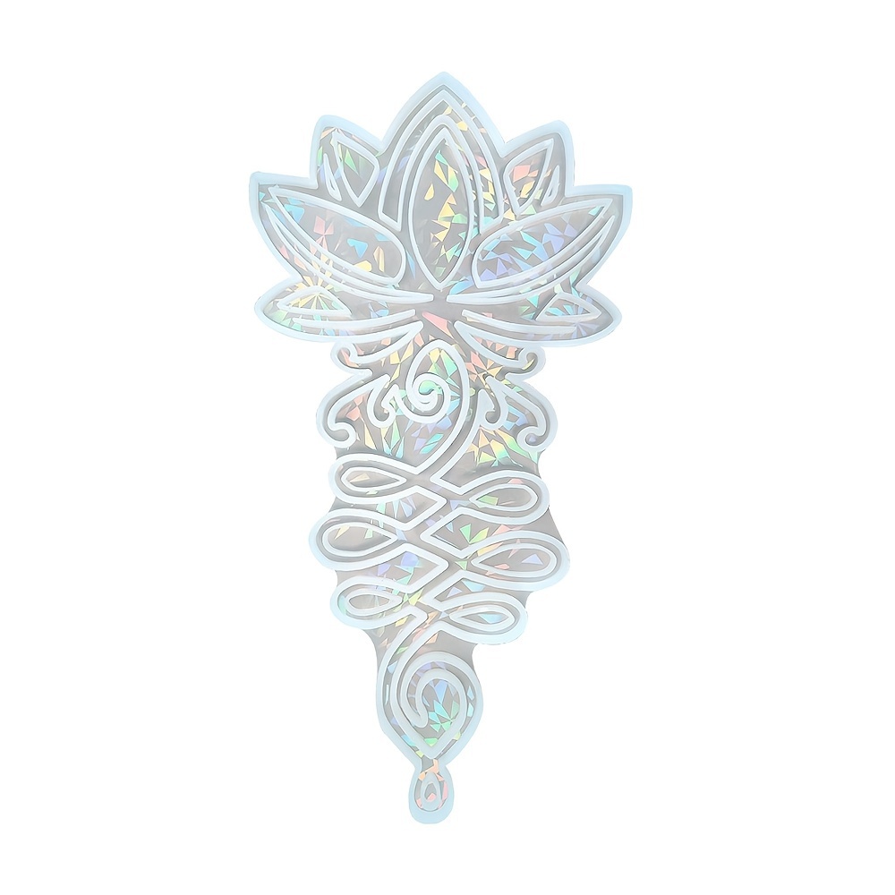 Image of Holographic Silicone Mold Holographic Craft Resin For Lotus Wall Hanging Hollow For Lotus Flower Wall Art For Bedroom Batchroom Room Garden And Hotel Decoration