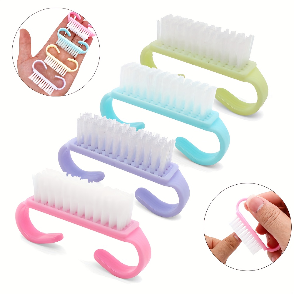 24pcs Nail Brush Set with Grip Handles for Cleaning