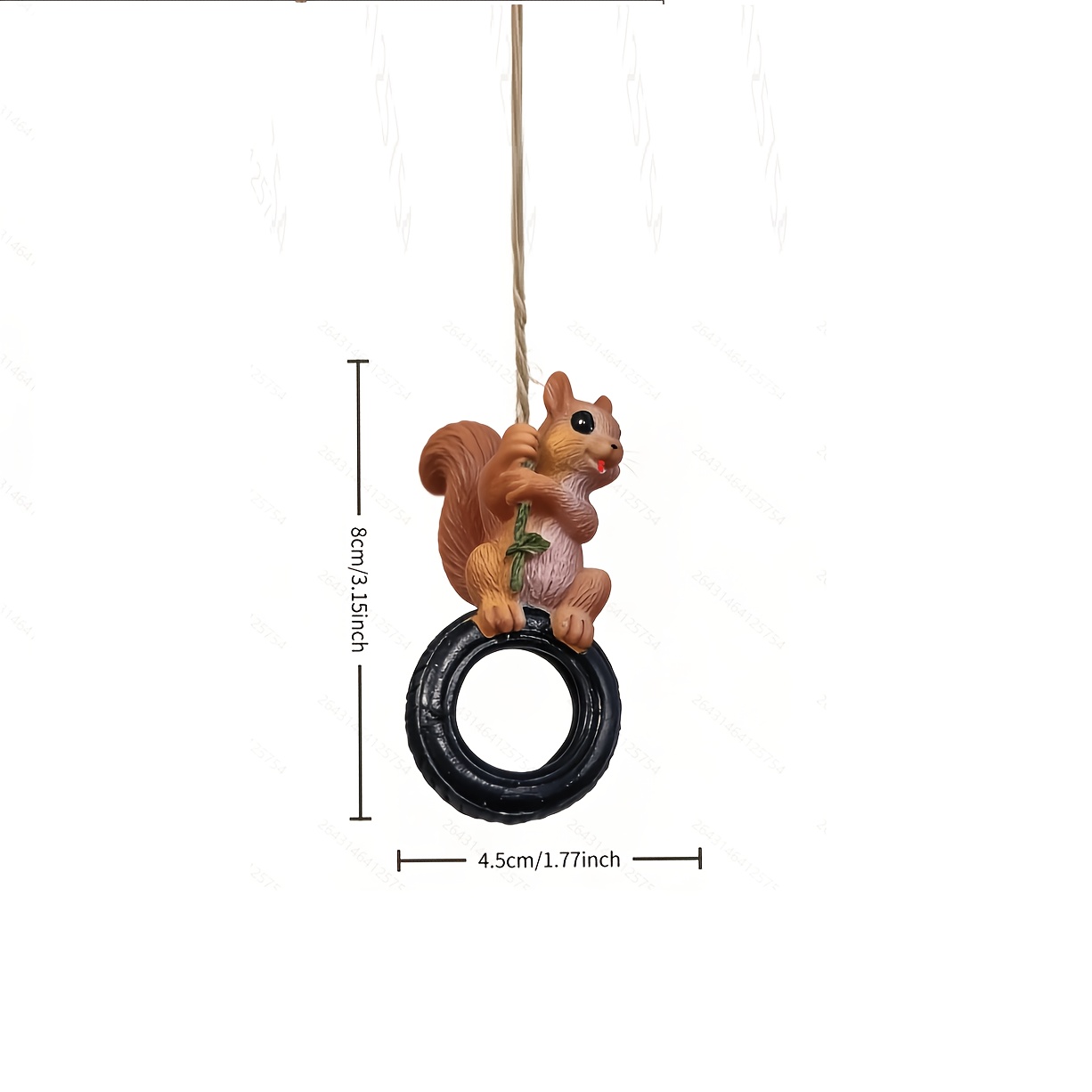 TEMU 1pc, 3.1 Inches High, Squirrel , Very Suitable For Flower Pots, Lawns, Courtyards, Outdoor Garden Areas, And Plant Decorative Items