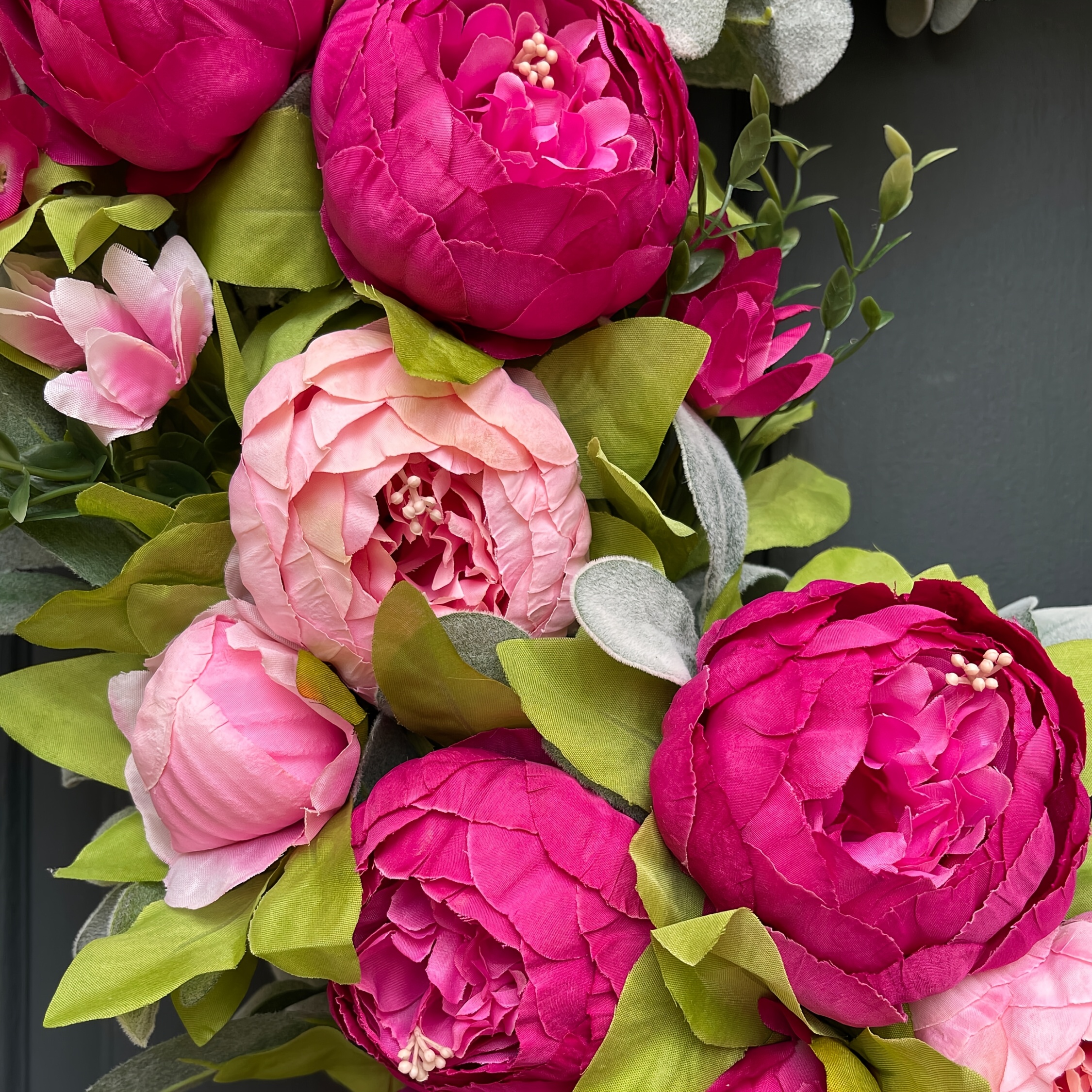 Spring Summer Wreath Front Door Floral Wreath