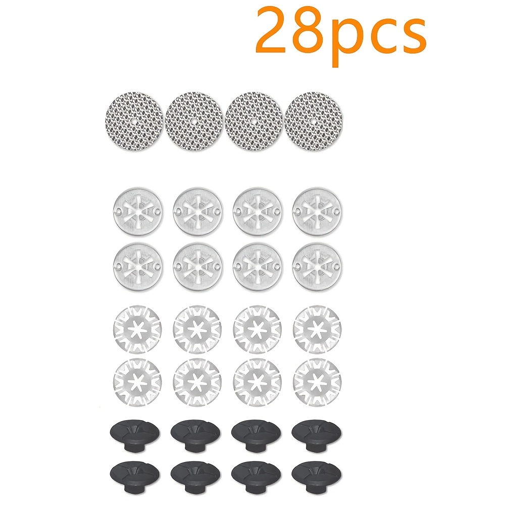 TEMU 28pcs Exhaust Heat Insulation Repair Kit, 30mm Steel Automotive Heat Shield Repair Kit, 50mm Clamp Plate Heat Protection Plate Repair Kit, With