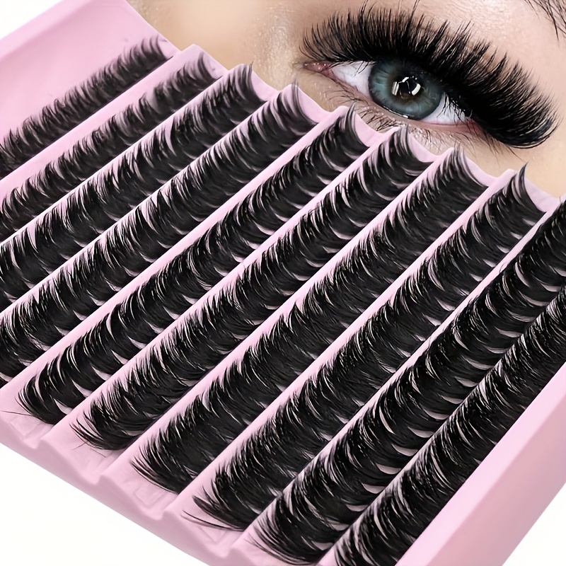 

200pcs & Lightweight Eyelash Extensions - Lengths 8-16mm, 80d/40d/30d, , & For All Eye Shapes, Diy 3d Volume Effect, & Parties, 0.07mm, Extra Lashes