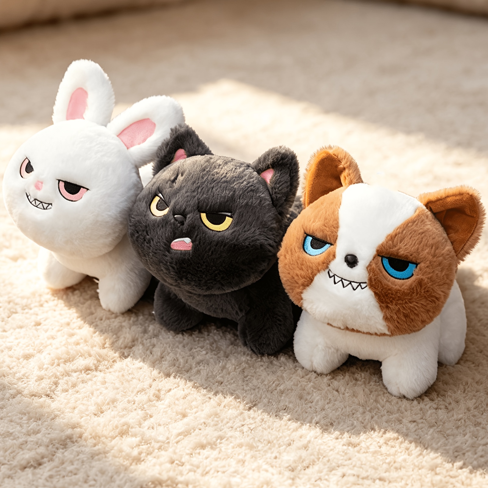 angry plush toy sold on Temu United States