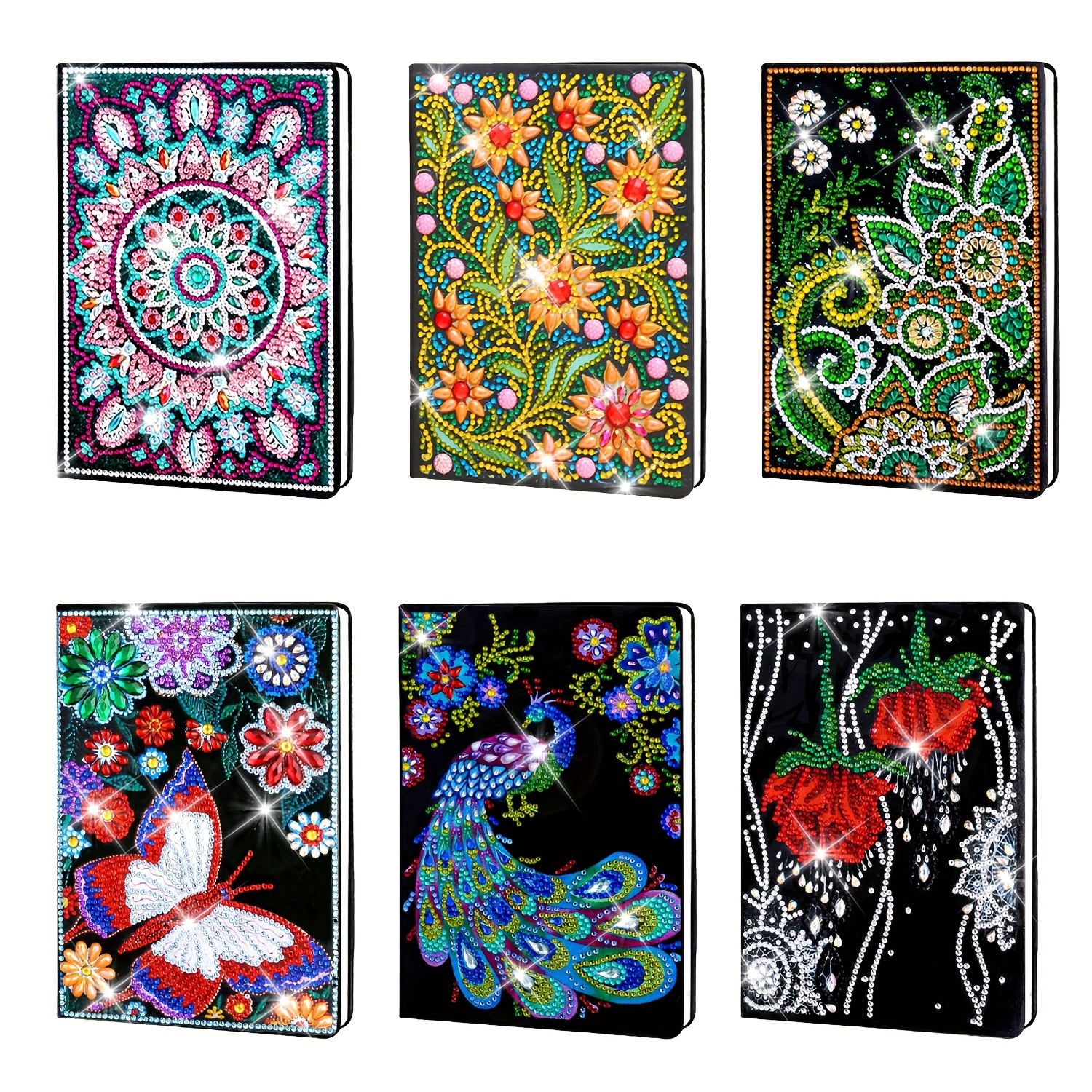 

New 5d Diamond Art Painting Notebook 5a Spring Summer Diamond Art Painting Kit Diy Colorful Rose Flower Mandala Flower Journal Notebook Sketchbook With Learning Home Office Art Painting