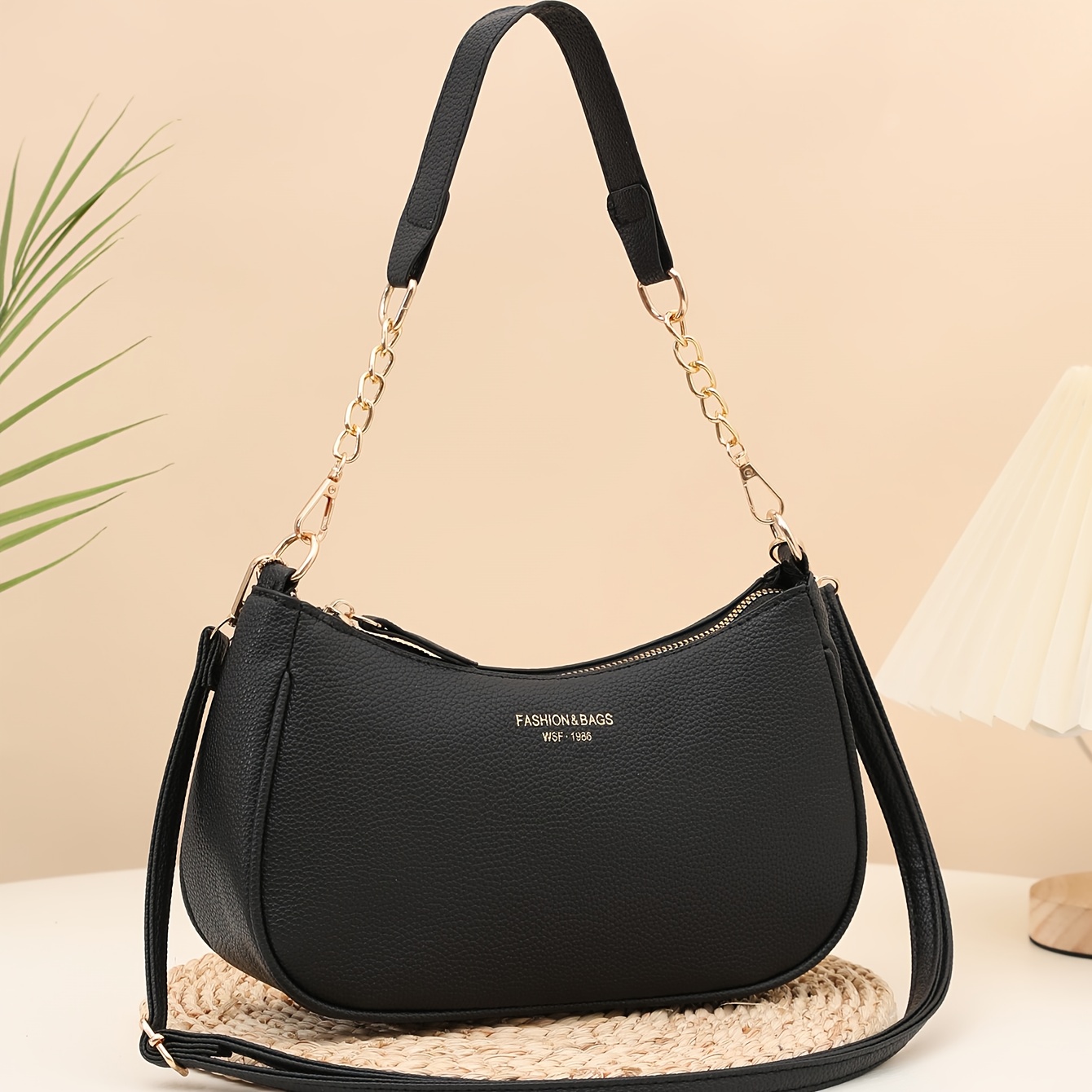 Image of Women' 2025 New Style Crossbody Bag, Shoulder Tote Bag, Trendy And Fashionable Underarm Bag, Textured, , Niche, For Work, Bag For Women