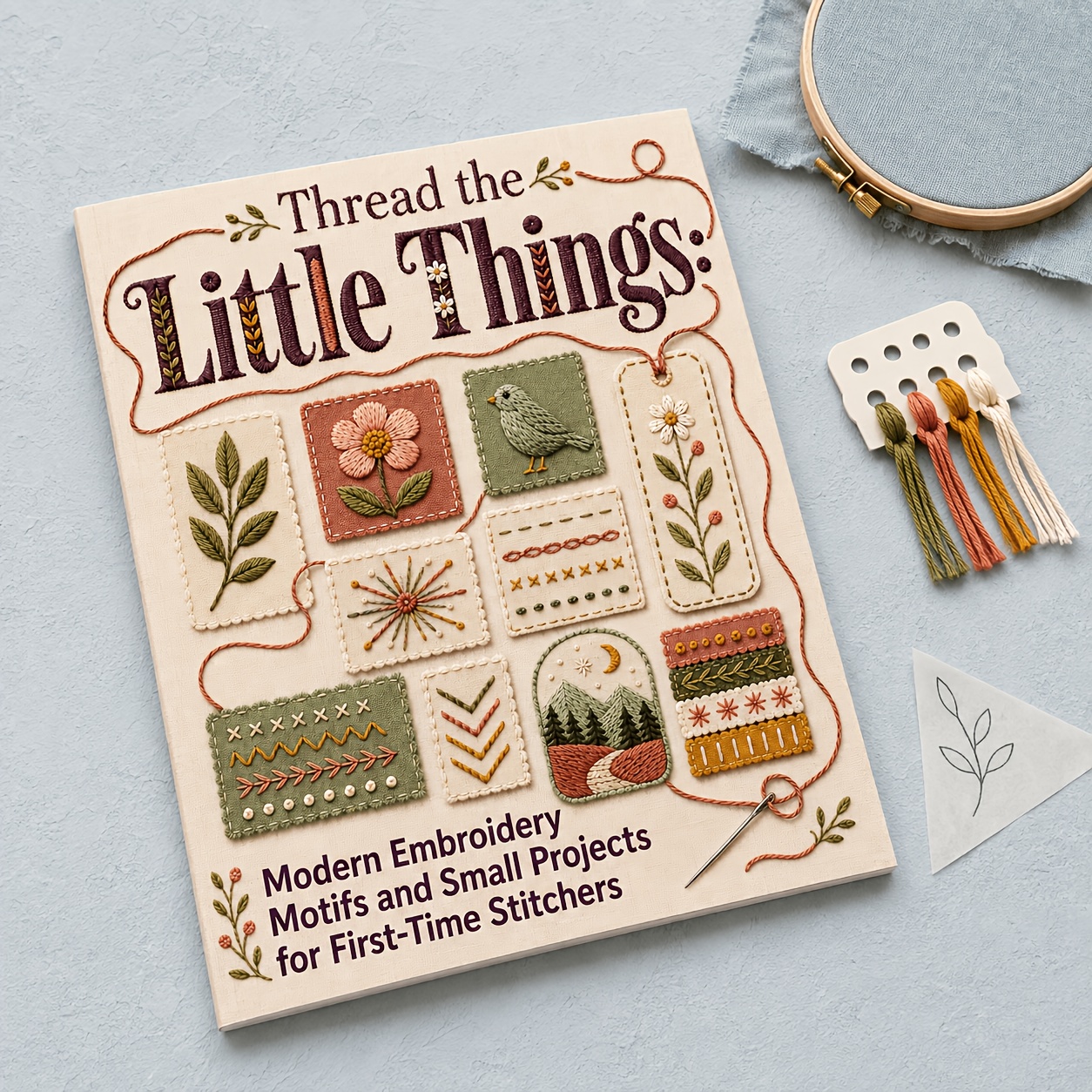 Modern Embroidery Book for Beginners with Easy Patterns