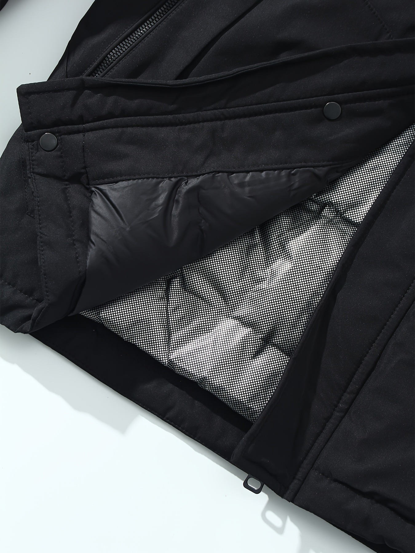 Men's Padded Hooded Down Jacket for Outdoor Hiking
