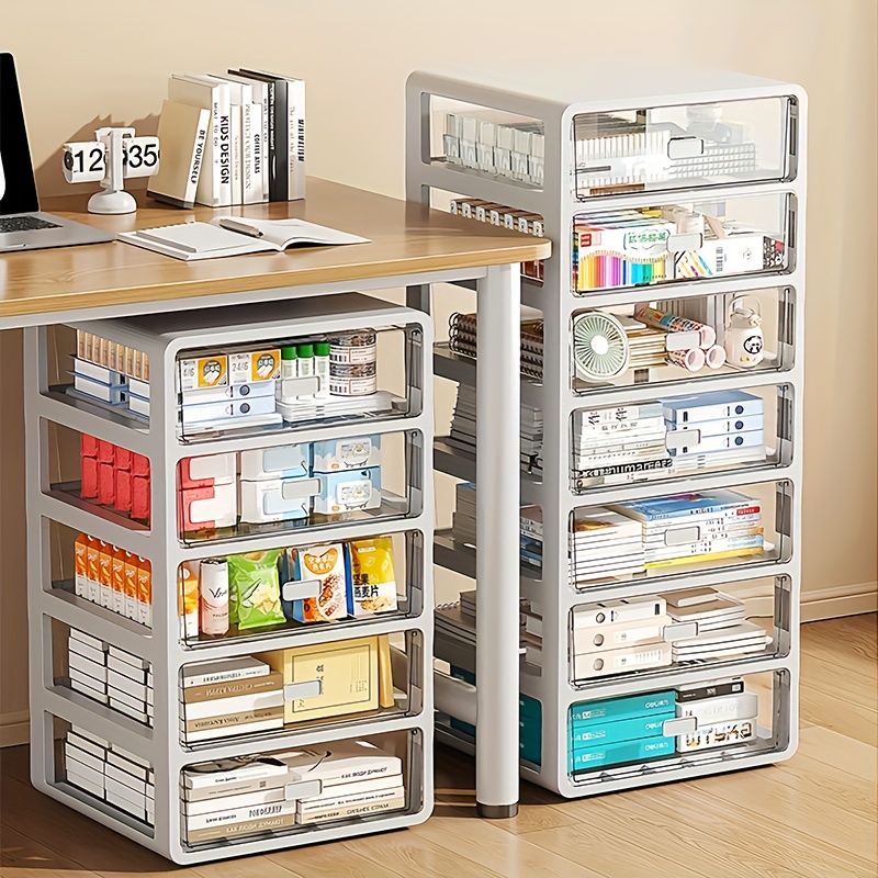 item picture 1pc drawer storage cabinet under desk organizer office clear file holder home snack and miscellaneous items storage drawer cabinet   space saver suitable for office bedroom   and   tools