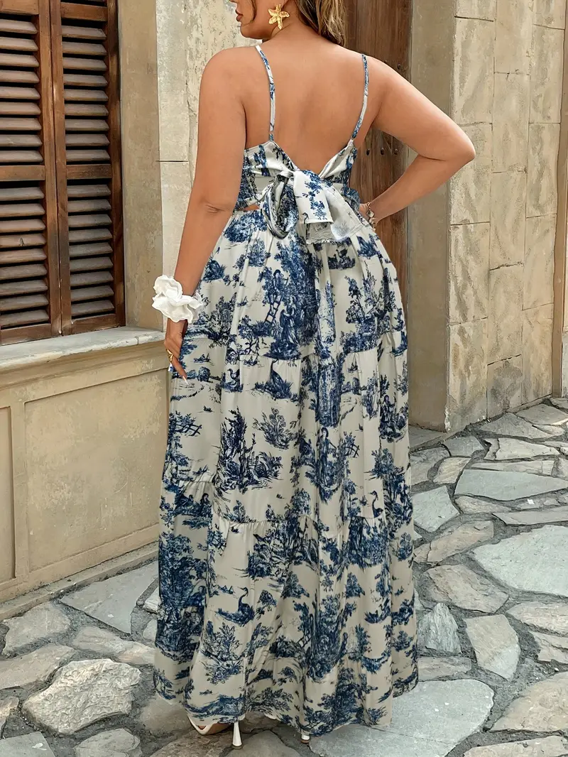 plus size plus size backless dress a bow tie cinched waist - Temu United Arab Emirates plus size plus size backless dress a bow tie cinched waist - Temu United Arab Emirates
