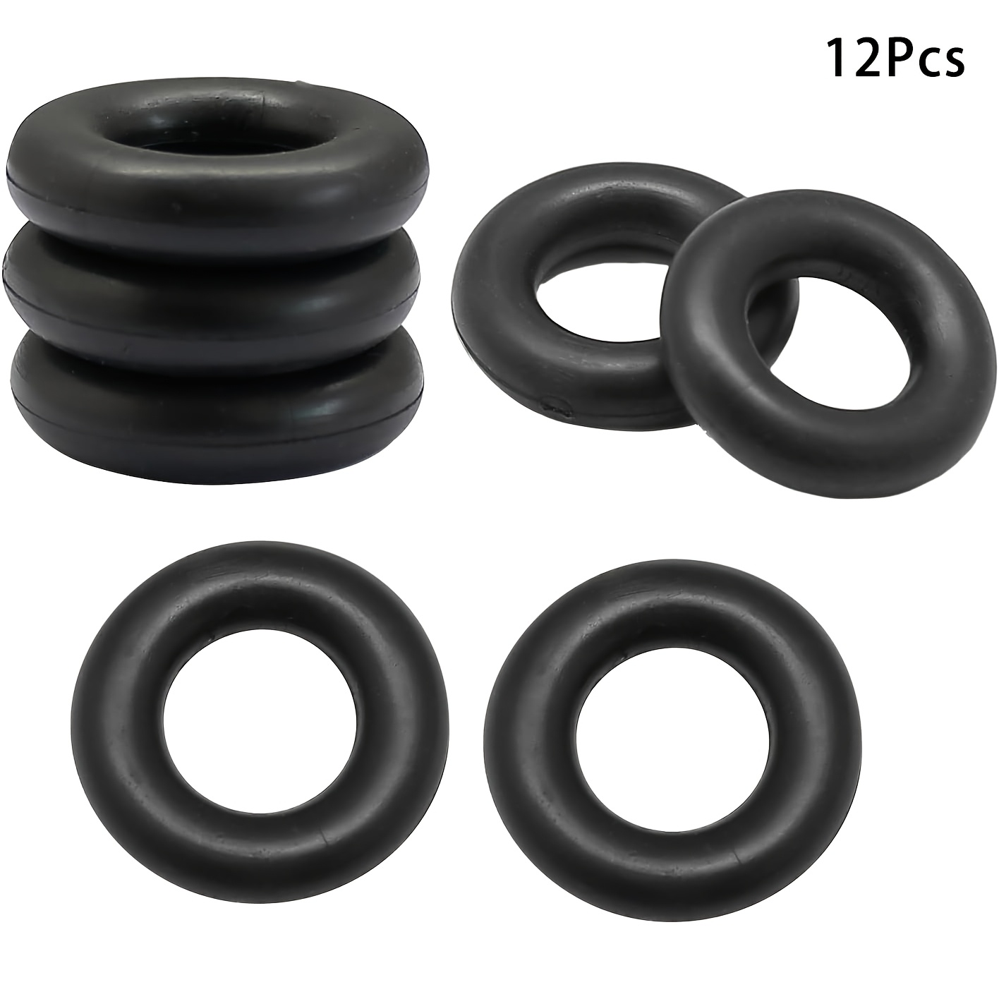 TEMU 12pcs Vintage Sewing Machine Bobbins, Sewing Machine Thread Guide Rubber Bands, Bobbin Winder Rubber Tires O Ring Compatible With 15-91, 66-16,