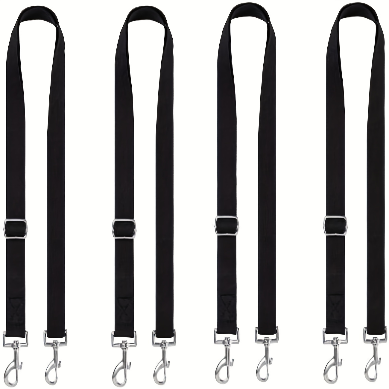 High- Blanket Leg Straps, Adjustable Length From 27.5 Inches (approximately 70.0 Cm) To 55 Inches (approximately 139.7 Cm), Replacement Elastic Belly Bands, Featuring A Single Rotating Snap Button
