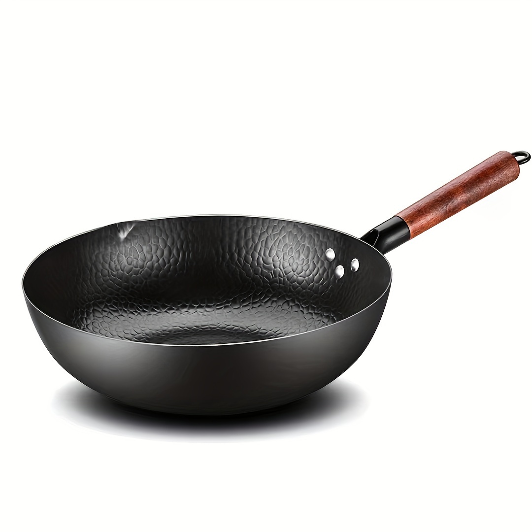 

1pc, (12.6''), Stir-fry Pan, Chinese Wok, Bottom Cookware, For Induction, , Gas, , All , Utensils, Gadgets, Accessories,