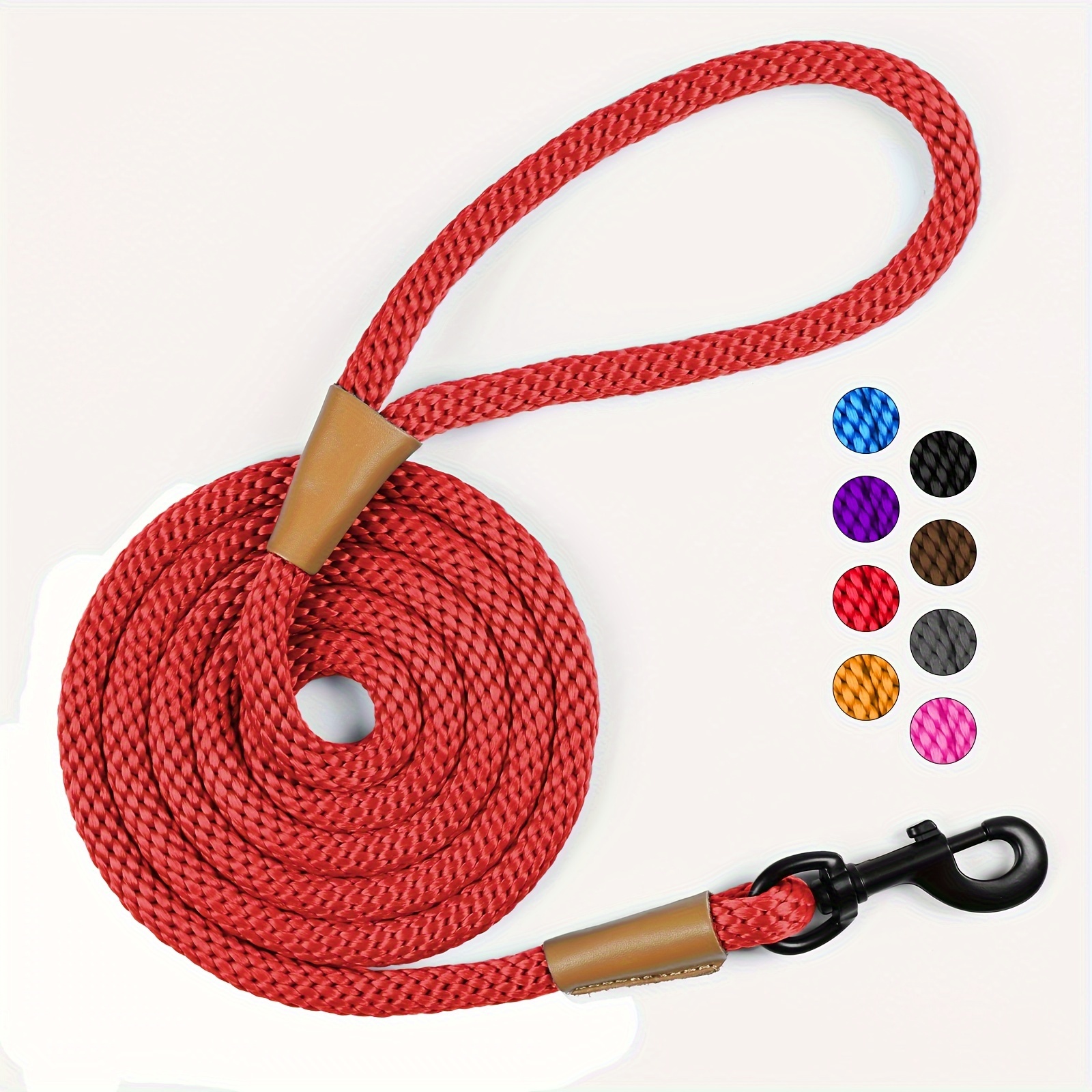 Durable Nylon Dog Leash, Strong Braided Rope for Walking Dogs