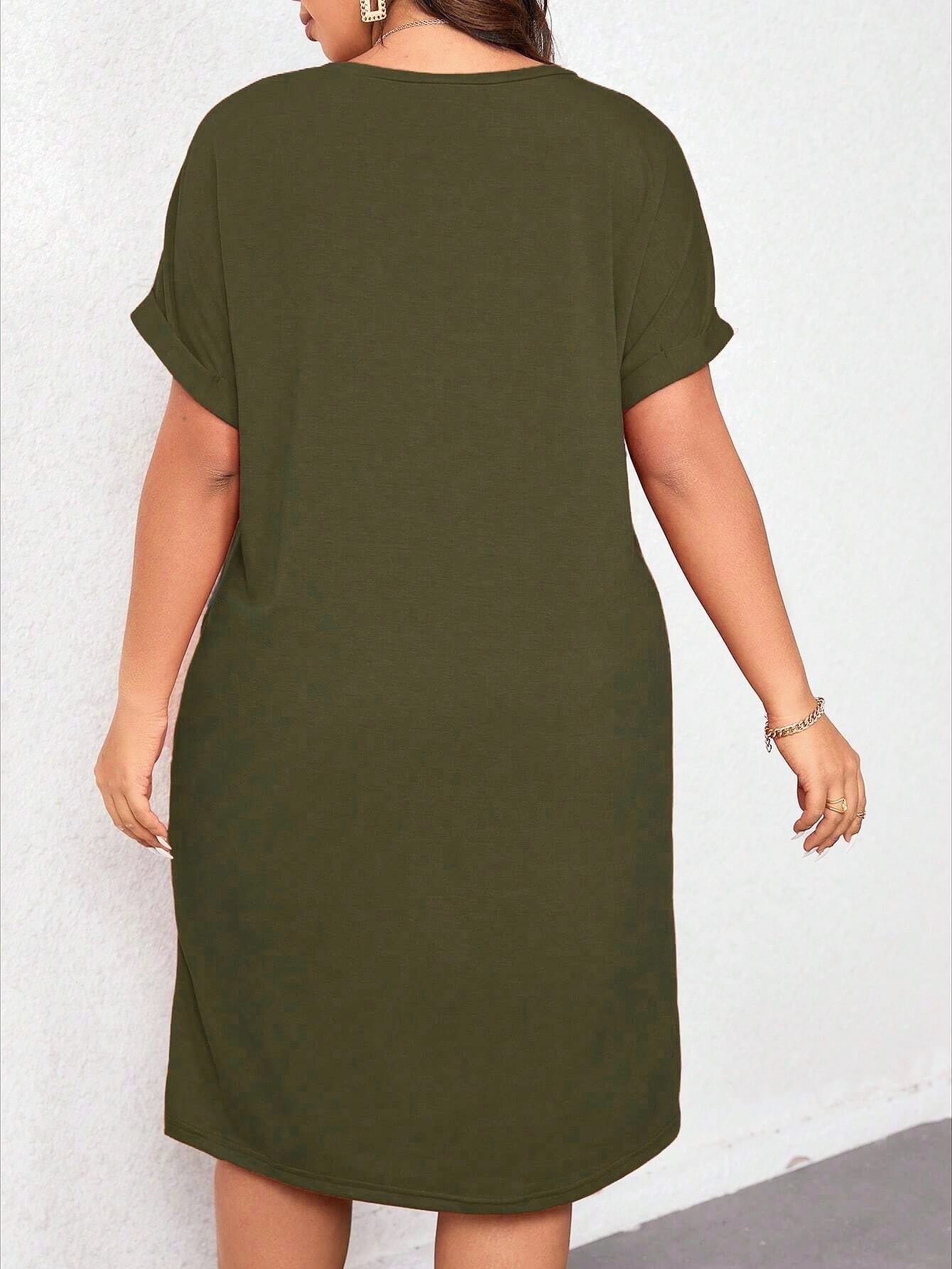 plus size plus size womens solid color short sleeve t shirt - Temu