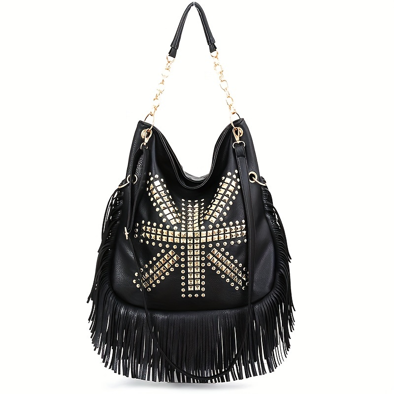 Designer Crossbody Bags For Women With A Large Capacity, Featuring Long Tassels, Perfect For A Stylish Messenger Look