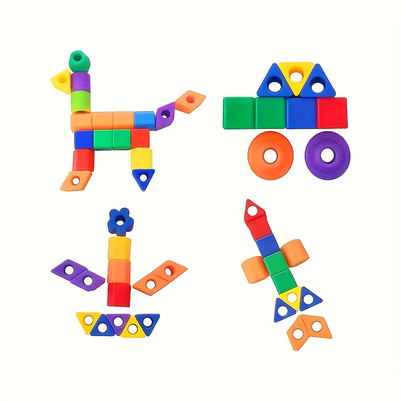 Bead String Toy Set for Fine Motor Skills Hand Eye Coordination