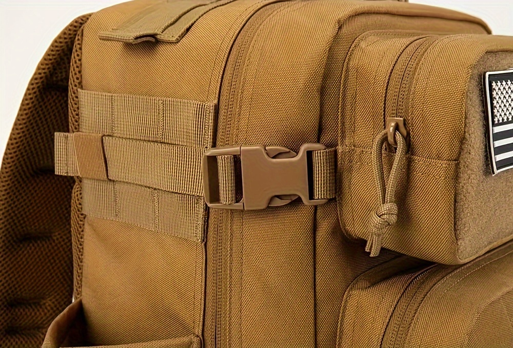 Large Capacity Outdoor Sports Backpack for Men - Durable Oxford Fabric, Adjustable Strap, Zipper Closure, Multiple Compartments with Mesh Pockets, Ideal for Hiking, Travel, and Everyday Use, Travel Gear | Adjustable Strap Backpack | Zippered Backpack