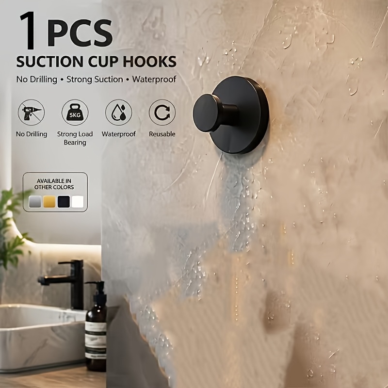TEMU Household Storage And Organizing Hooks, Clothes Storage Hooks, Towel Racks, Bathroom Storage, Suitable For Bedroom, Bathroom, And Home Use,